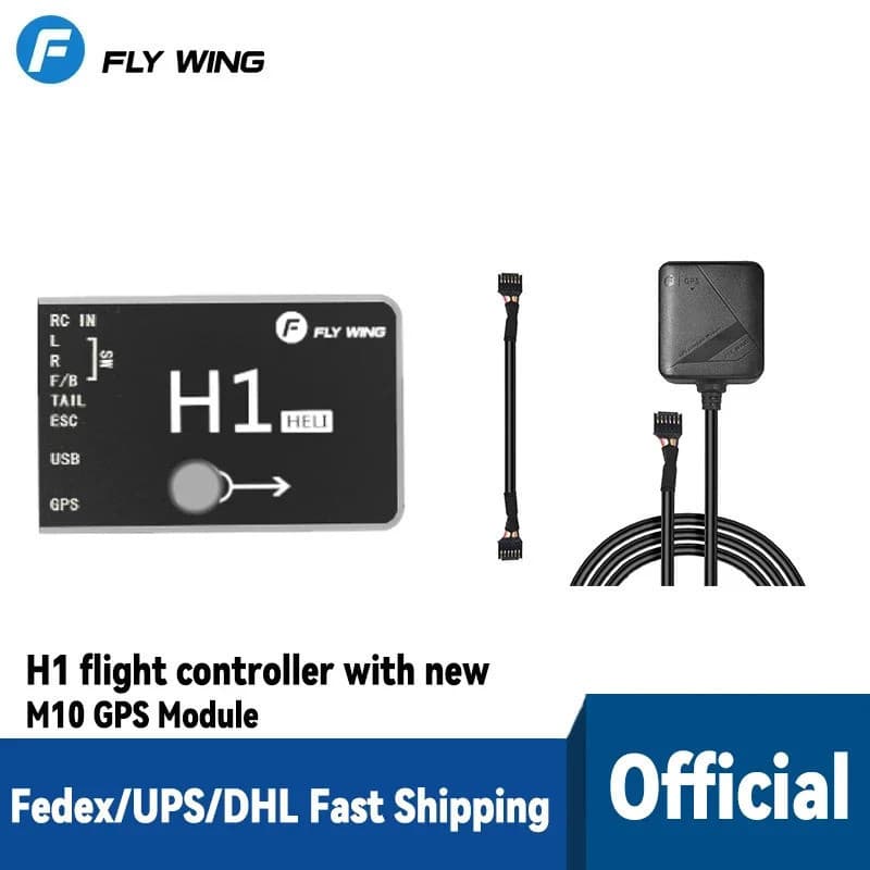 Flywing H1 Heli RC Helicóptero Autopilot 3D Controle De Vôo Flybarless Giroscópio Sistema M10 Módulo GPS Para Alinhavar