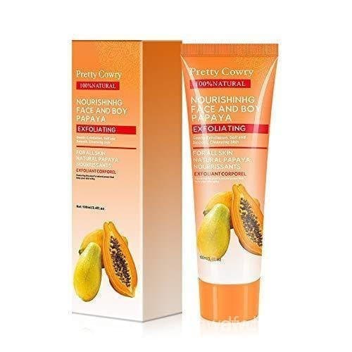 O Gel Esfoliante de Coco/Mamão da Marca Beautiful Cow/Sérum Facial e Corporal de Pepino pode remover instantaneamente as