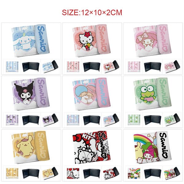 | carteira masculina original | carteira masculina pequena carteira masculina grande ♭Sanrio animação mercadoria cor che