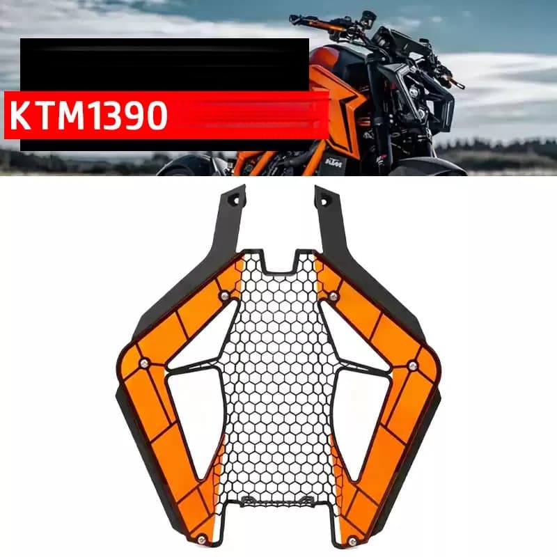 Capa de proteção para farol modificado e acessórios de carenagem frontal para a motocicleta KTM 1390 Super Duke R