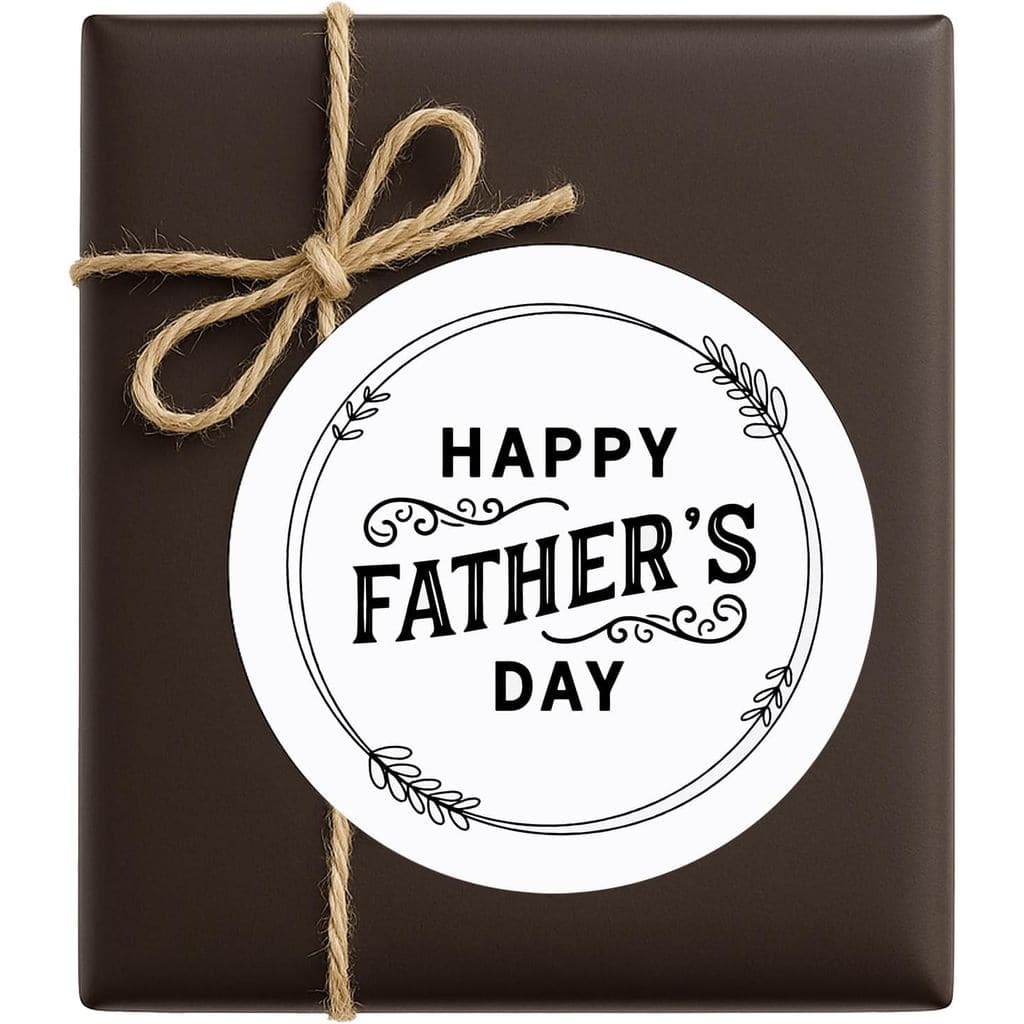 120 Adesivos de Feliz Dia dos Pais - Etiquetas de Presente Premium para o Pai |   Adesivos Decorativos e Personalizados