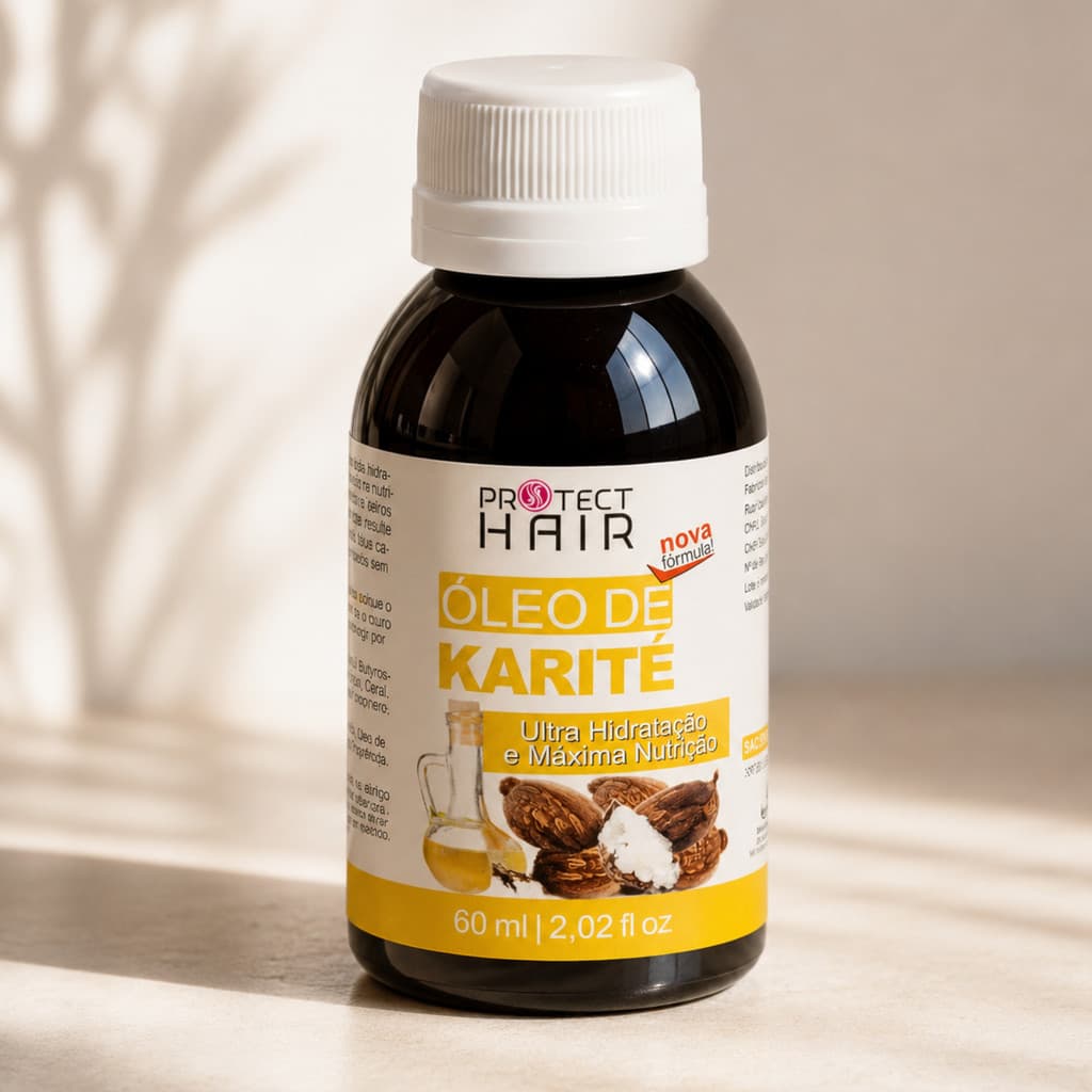Óleo Vegetal de Karité 60ml para umectação capilar Protect Hair