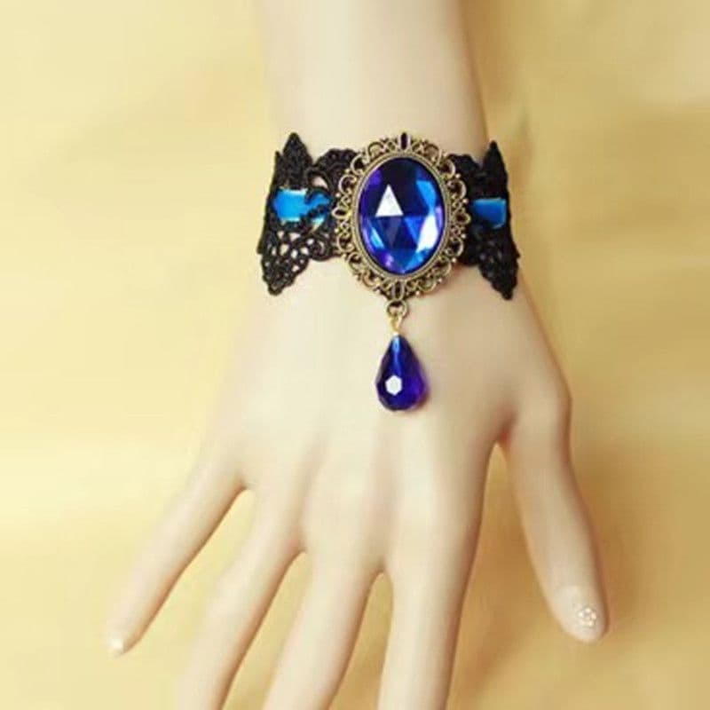 Venda quente gótico Retro Punk gargantilha pulseira de renda Lolita acessórios de pulseira de renda