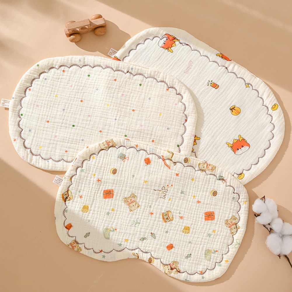 Almofada para Bebê, Almofada Nuvem Pequena para Bebê, Algodão Puro, Almofada para Recém-Nascidos de 0 a 6 Meses, Almofad