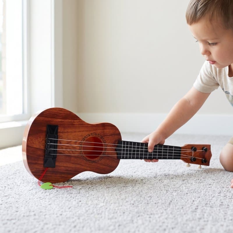 🎸 1 Mini Guitarra Brinquedo Plástico Para Pet Colorida