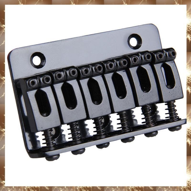 (Div 6 Saddle Hardtail Bridge Top Charge 65mm Ponte De Guitarra Elétrica (Preta)
