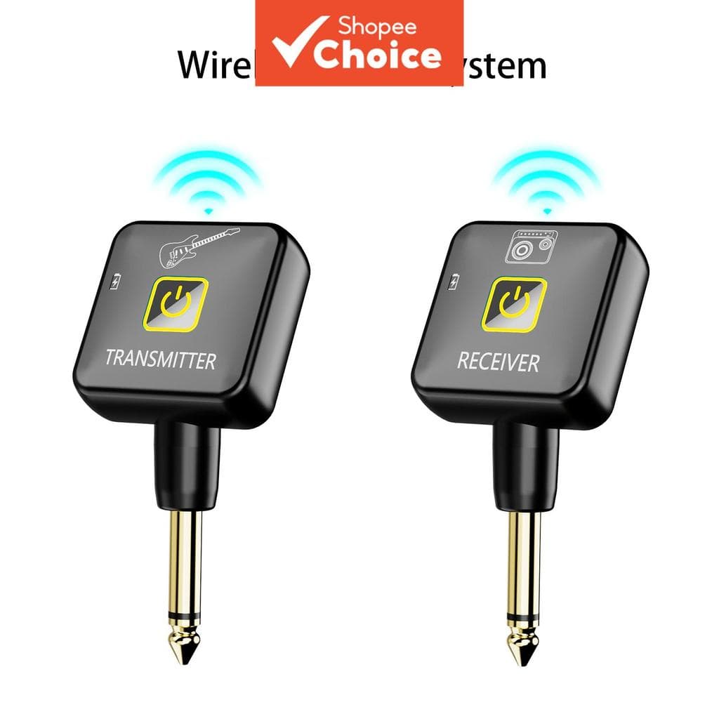 Sistema De Guitarra Sem Fio De 2.4 Ghz , Transmissor E Receptor De 4 Canais Para Elétrica , Baixo Teclados ​