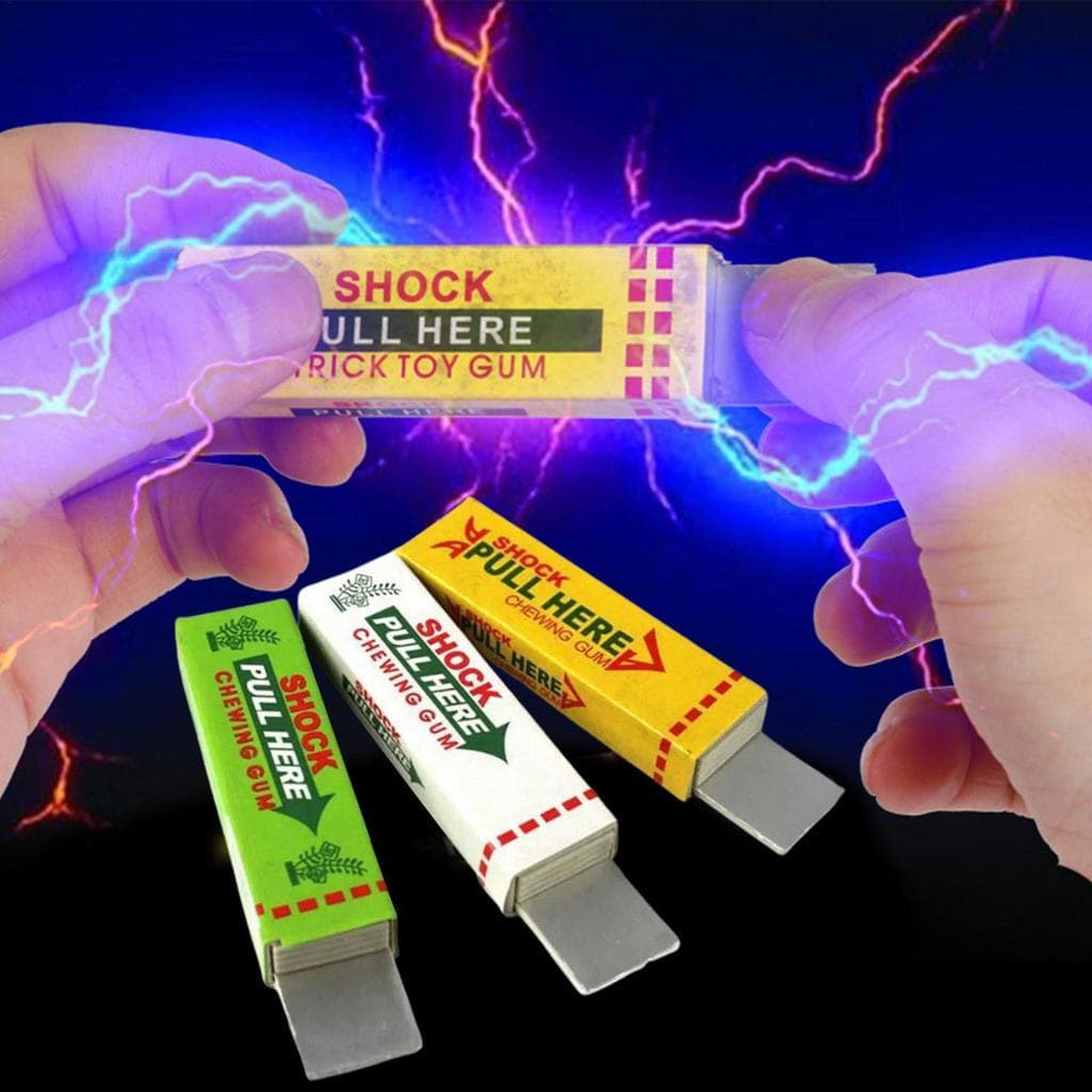 Brinquedo de Borracha de Choque Elétrico, Gadget de Brincadeira Portátil para o Dia da Mentira 61WS