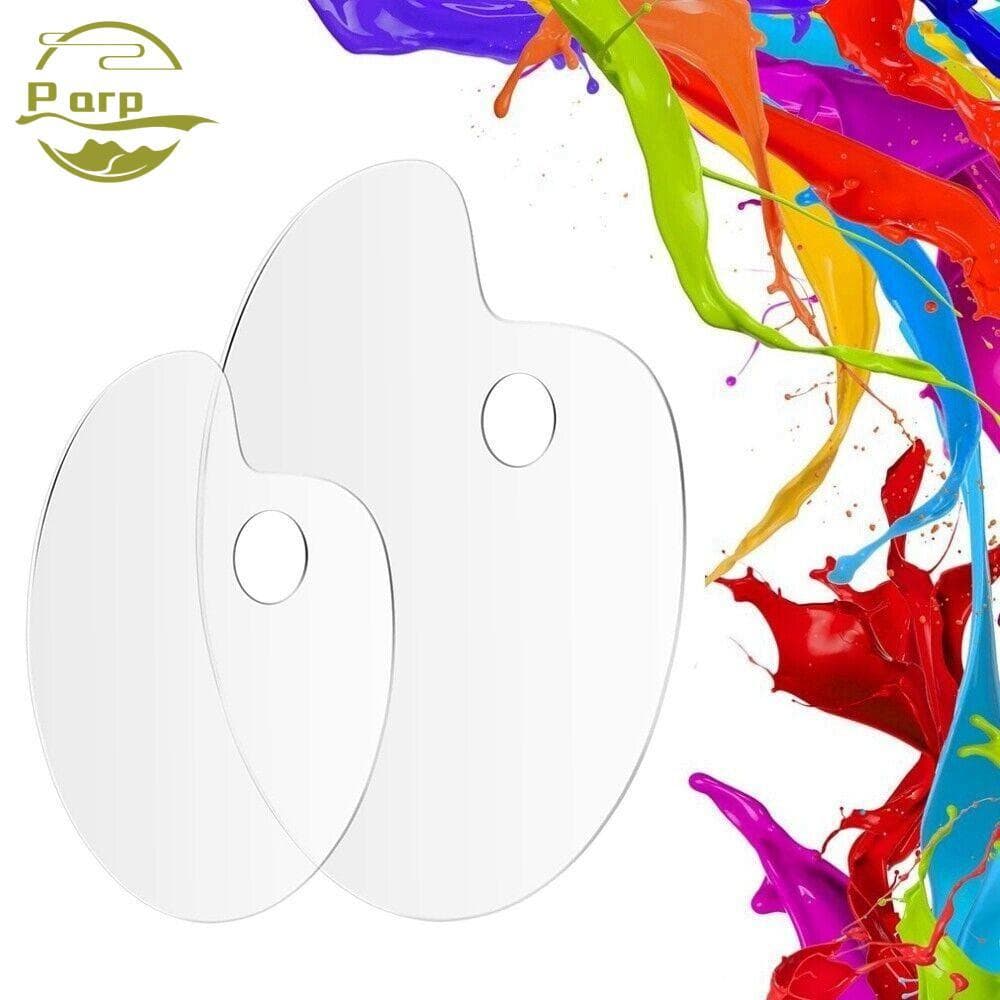 Bandeja De Pintura PARPERTY1 , Paletas De Tinta Transparentes Ovais , Suprimentos Para Desenho De Guache , Palete De Pig