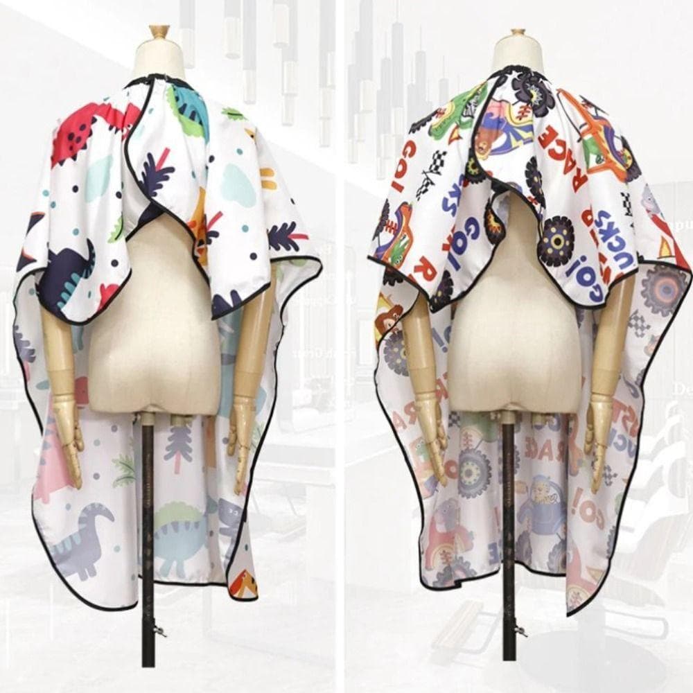 Capa De Corte De Cabelo De Desenho Animado Infantil , Cabeleireiro Profissional Fofa Para Crianças , Vestido À Prova D'á