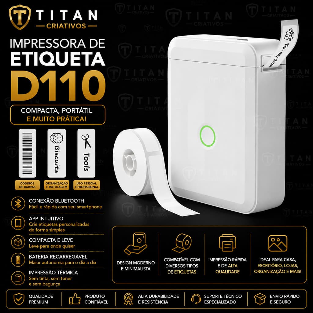 Impressora Função Única Monocromática Niimbot D110 D110 5v