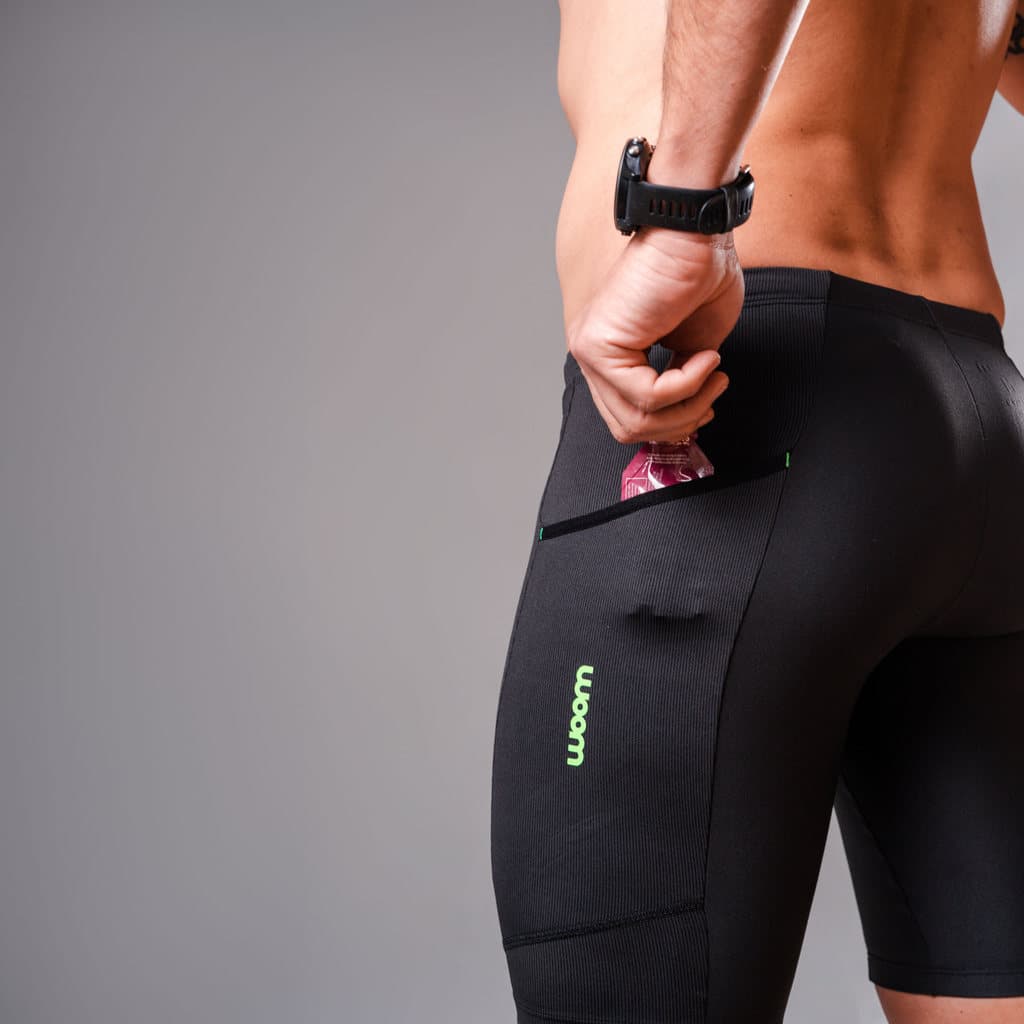Bermuda Running Light Run Preto e Verde Masculina II