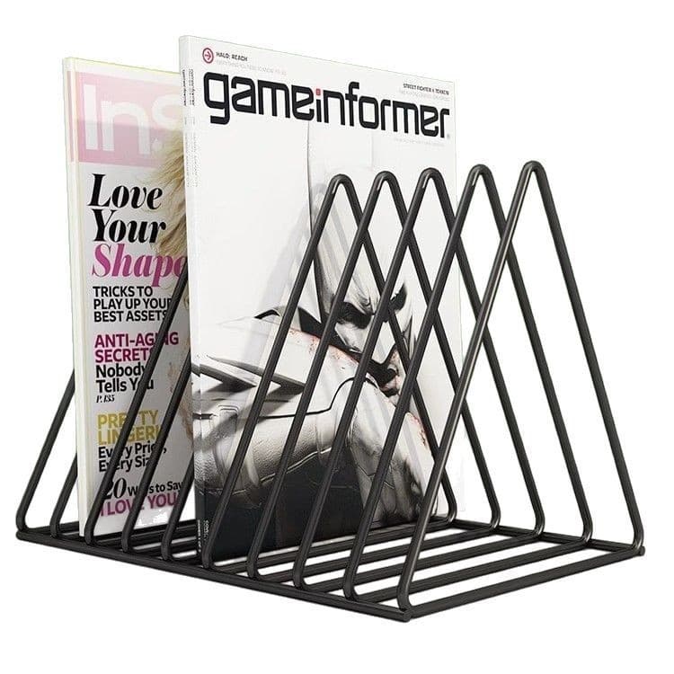 Estante organizador de armazenamento de mesa prateleira de escritório ferro Metal simples revista mesa pequena estante
