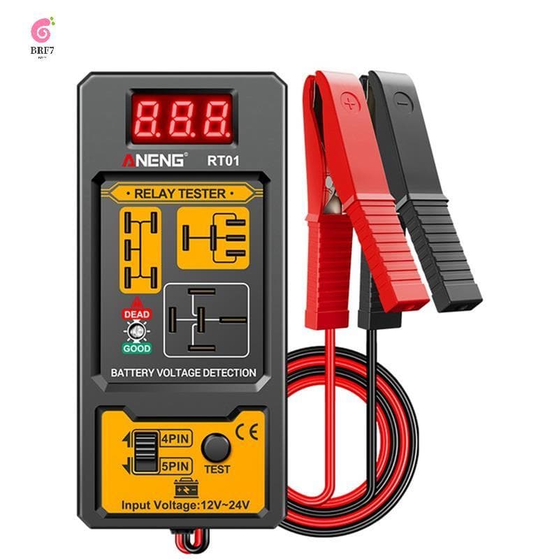 Verificador Universal Da Bateria Do Carro 12-24V Testador De Tensão Relé Automotivo Eletrônico Luz LED