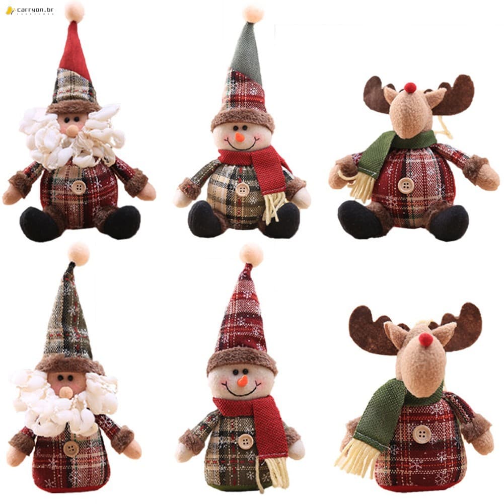 Boneca De Pelúcia-Brinquedo Decorativo Macio E Fofo Para Decoração De Árvore