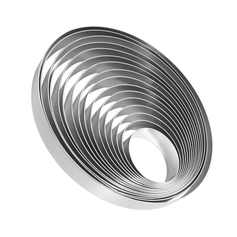 Altura 1.5cm anel de aço inoxidável elétrico bolo Pan cabelo bolo anel redondo Mousse arroz bolo panqueca anel Mela