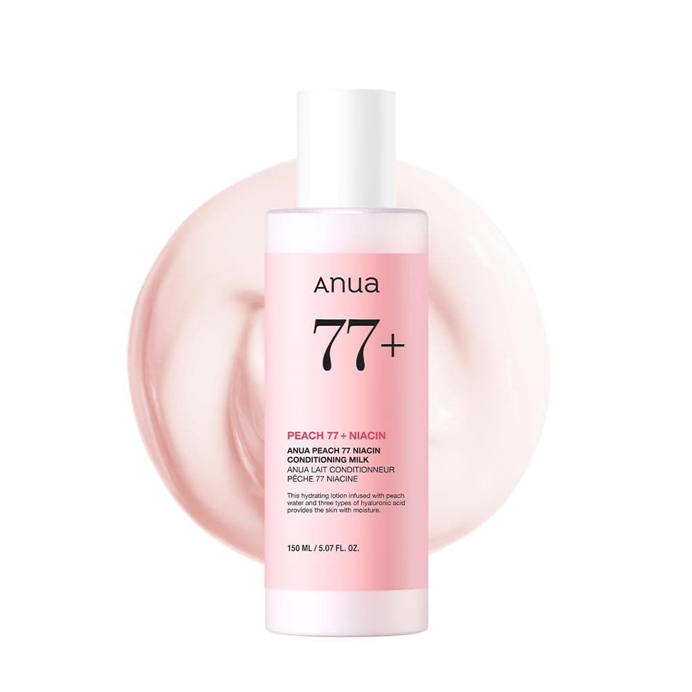 Loção Condicionadora Anua Peach Niacinamide, hidratante facial com Vitamina B12 e Ácido Hialurônico para pele radiante,