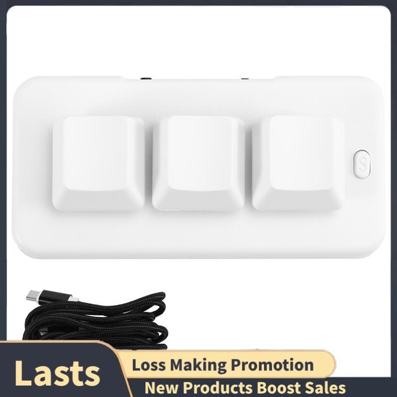 MK321U Progamável Macro Mini Teclado 3 Modos Mecânico Para Jogos Multimídia MK321
