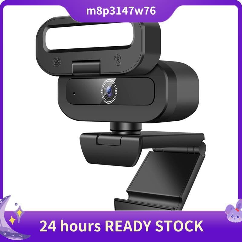 Microfone Giratório 4K 60FPS Webcam Ao Vivo USB Luz De Preenchimento De Câmera Com Foco Automático Para PC Laptop Stream
