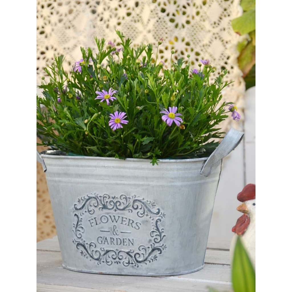 Comércio exterior barril de lata bola raiz planta vaso flor barril americano Retro varanda decorativa flor Ware armazena
