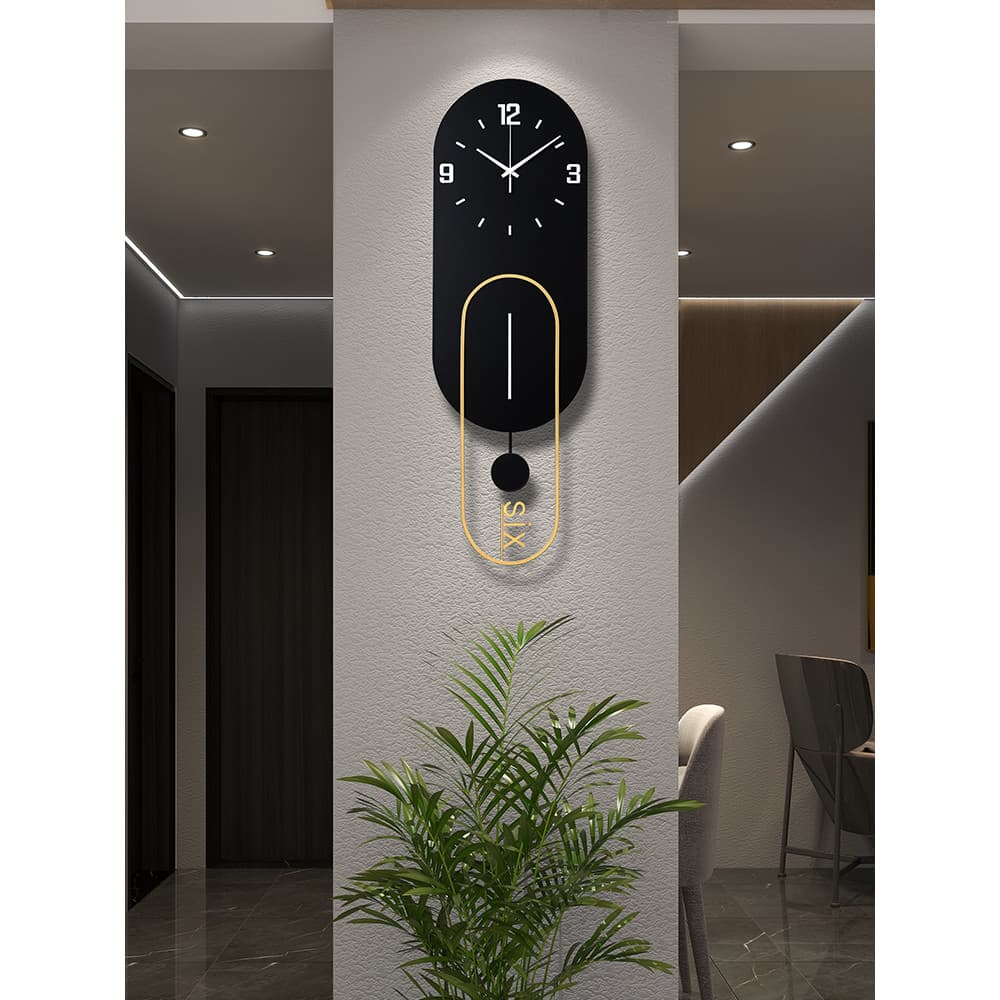 Relógio de parede pendurado sala estar fundo arte da parede decoração relógio moderno simples atmosfera moda criativa ca