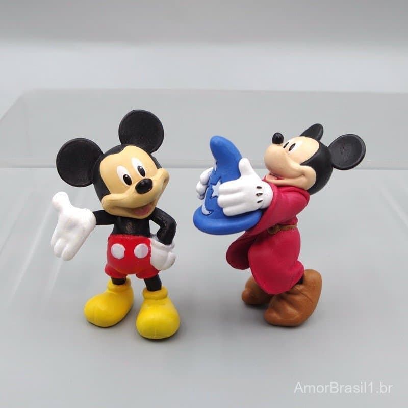 E Pato Donald Anime Figura Mini Q Versão Bolo Decoração Kawaii PVC Figuras De Ação Modelo Boneca Brinquedos Crianças Pre