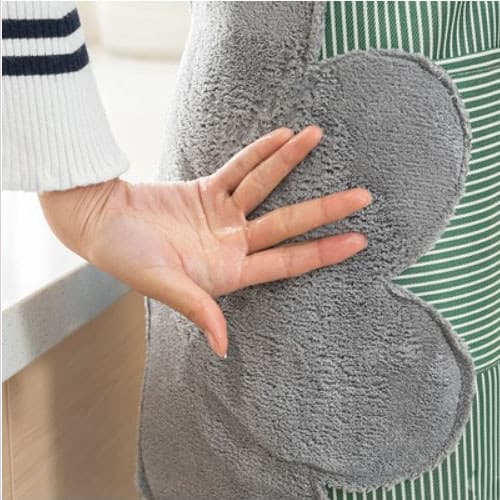 Estilo coreano avental mão limpável bolso do telefone móvel avental cozinha cozinhar avental criativo doméstico à prova