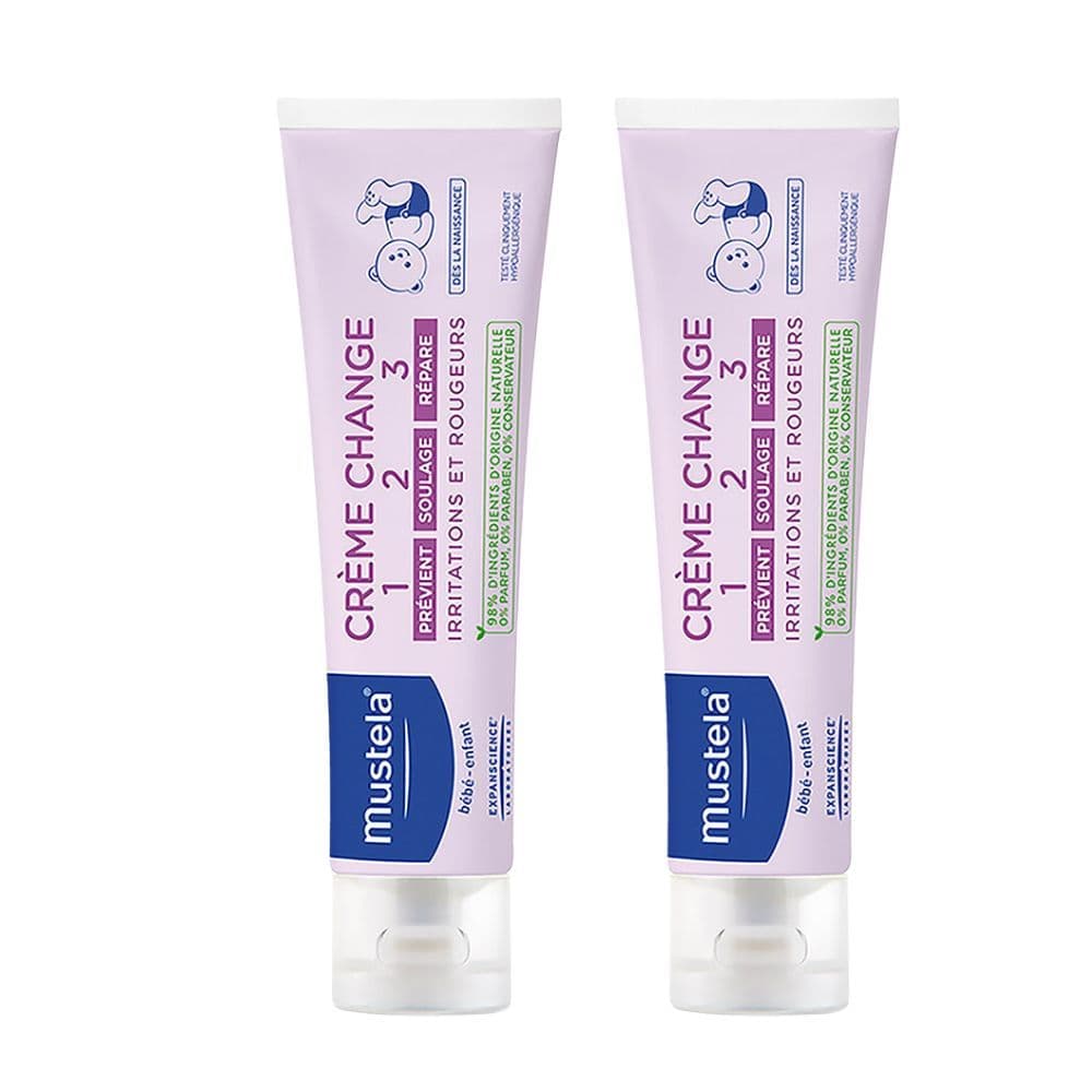 Kit 2 Creme Mustela Vitaminado Preventivo de Assaduras Tripla Ação 108g