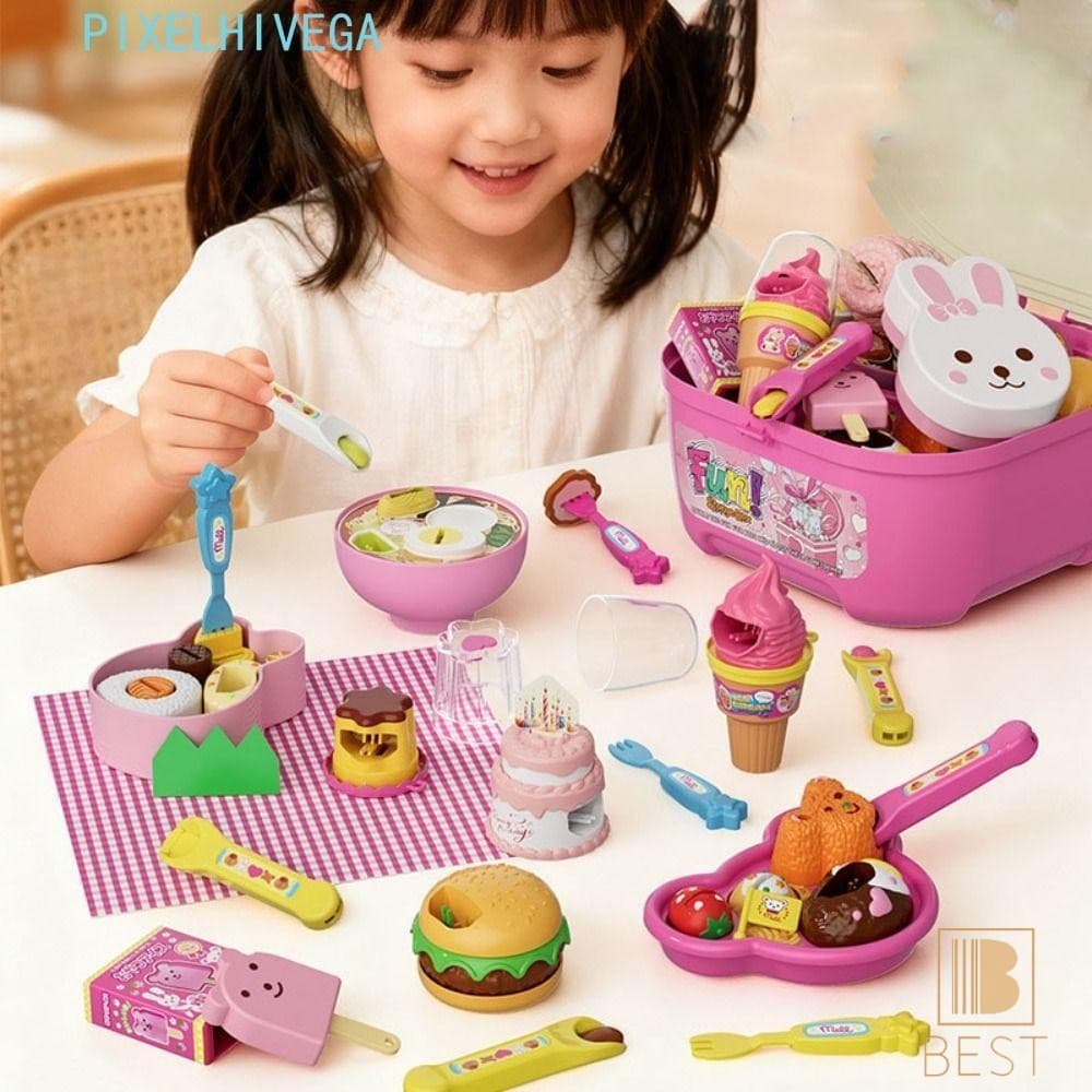 Conjunto De Alimentação De Pudim-Brinquedo De Lancheira De Simulação Para Presente De Aniversário De Educação Infantil