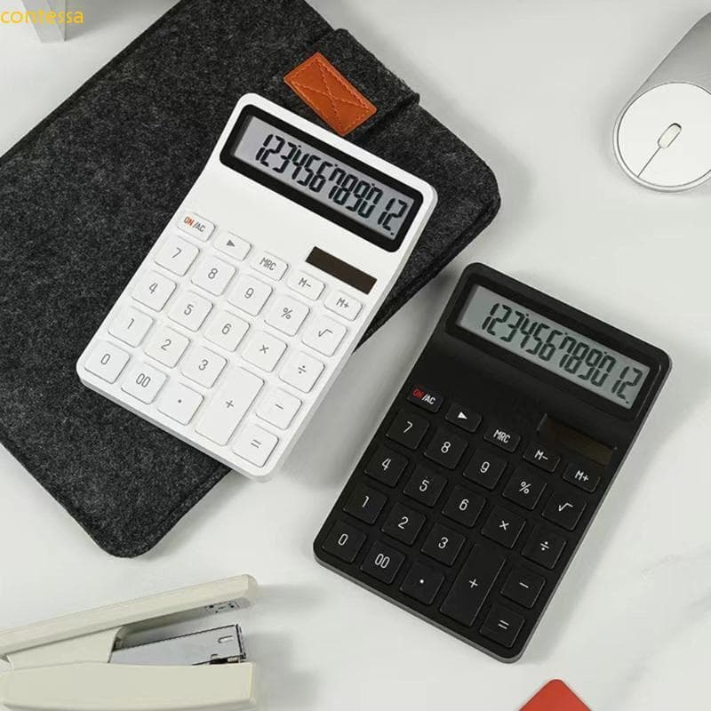 Calculadora Solar contessa 12 Dígitos Calculadoras Desligamento Automático Economia Energia Para Uso