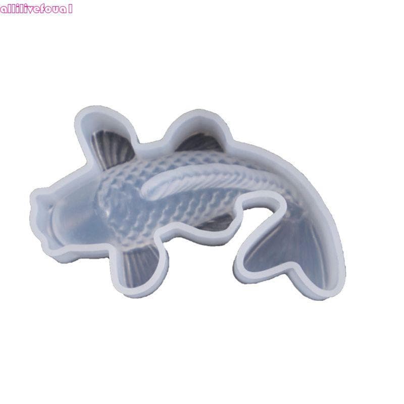 allilivefoua1 Molde De Silicone Em Forma De Peixe Mini Colar Decorativo Transparente Brincos Joias