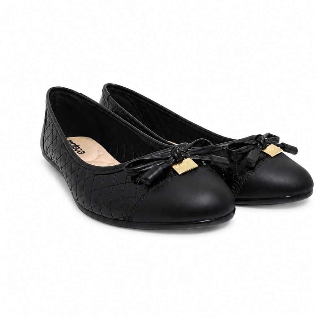 Sapatilha Moleca Casual Feminina Matelassê Com Laço Original