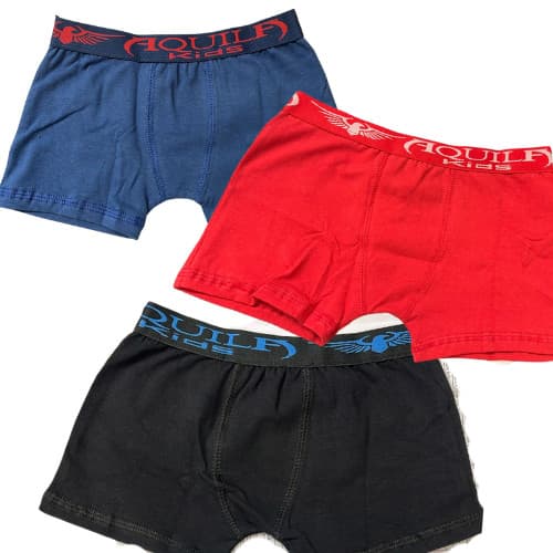 KIT 10 CUECAS INFANTIL BOXER COTTON PREMIUM CONFORT DIA A DI