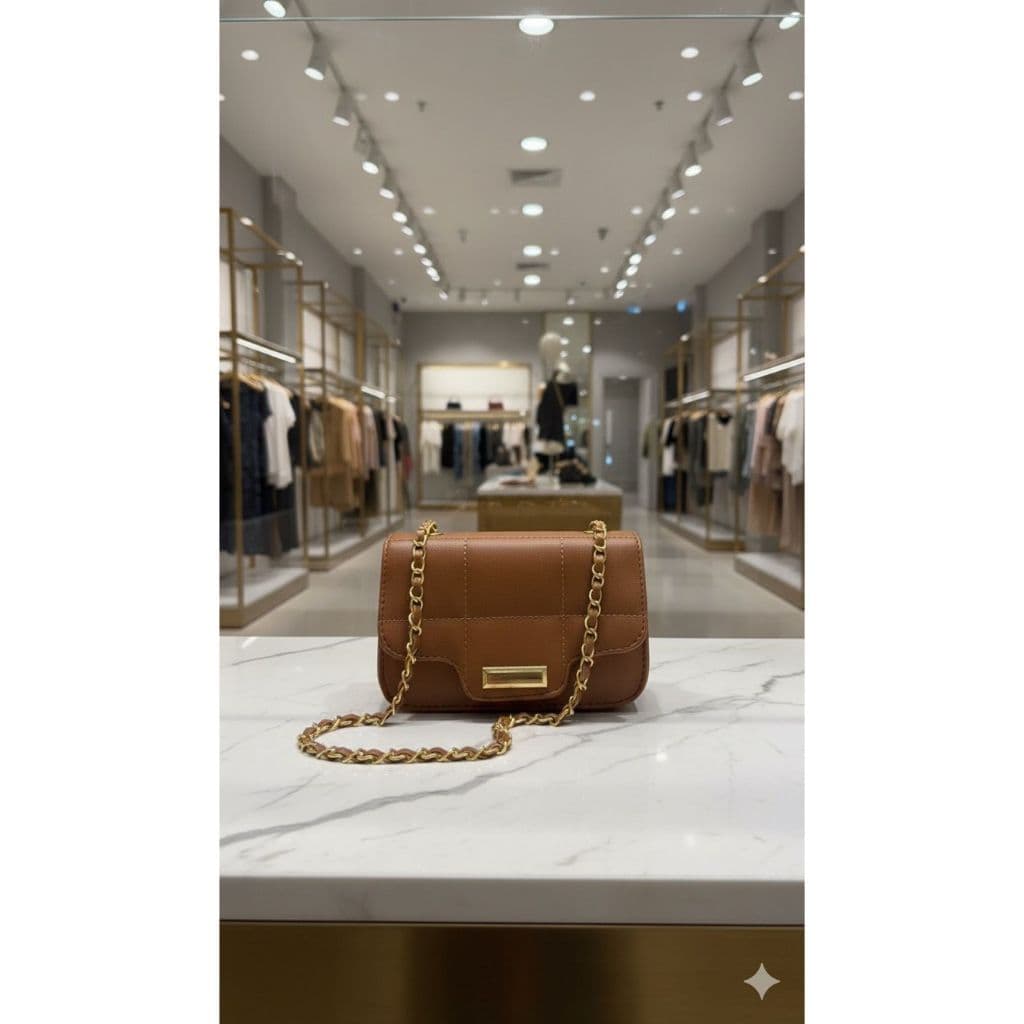 Bolsa Mini Bag De Festa Metalizada Bordado Quadrado Com Corrente Transpassada E Ziper Transversal
