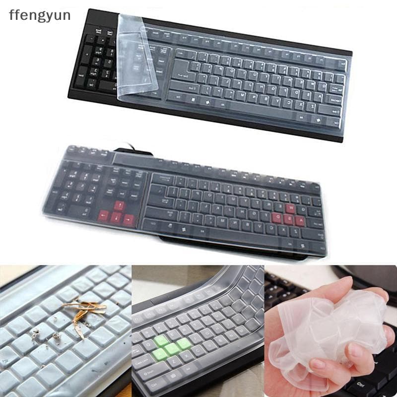 FFE Novo 1 Pc Universal Silicone Desktop Teclado De Computador Capa Protetor De Pele Filme F