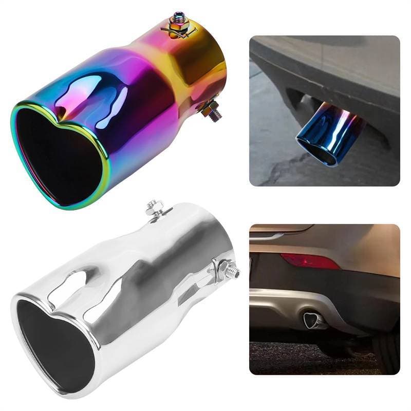 As Peças Do Carro De Nobleflying Novo Design Estilo Formato De Coração Acessórios 2.5 Polegada Aço Inoxidável Prata Colo