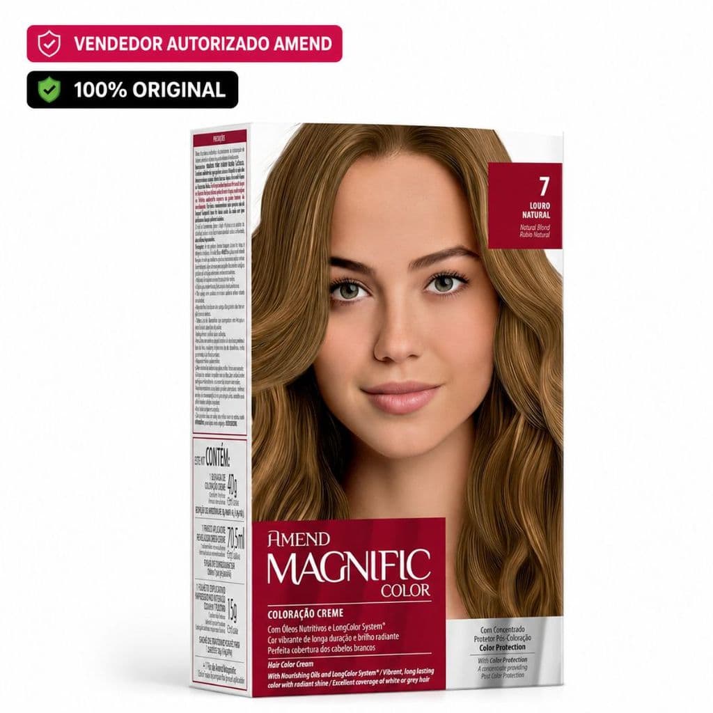 Coloração Magnific Amend Profissional Loiro Natural (7)