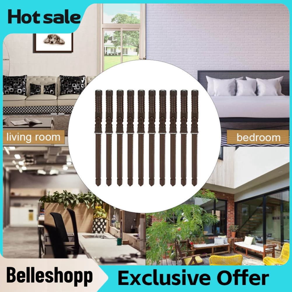 Belleshopp-br Belleshopp-br Suporte de prateleira 10 unidades 10X100 Mensula Pared 10X150 Oculto Soporte Rolamento