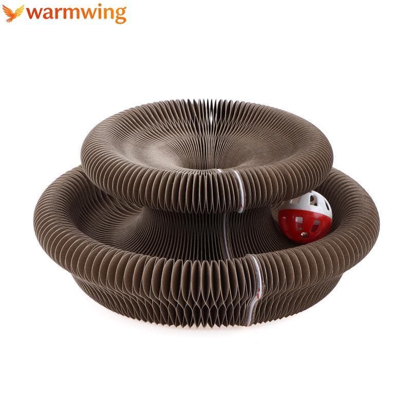 Placa De Gato Ecológica WARMW Dobrável Reciclável Em Forma De Onda Brinquedo Arranhador Para Gatos Internos Protege Sofá