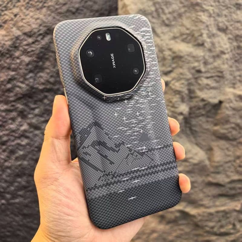Capa para celular HUAWEI mate80rs, textura de Kevlar pintada, série 70rs ilha montanhosa estrelada 60rs
