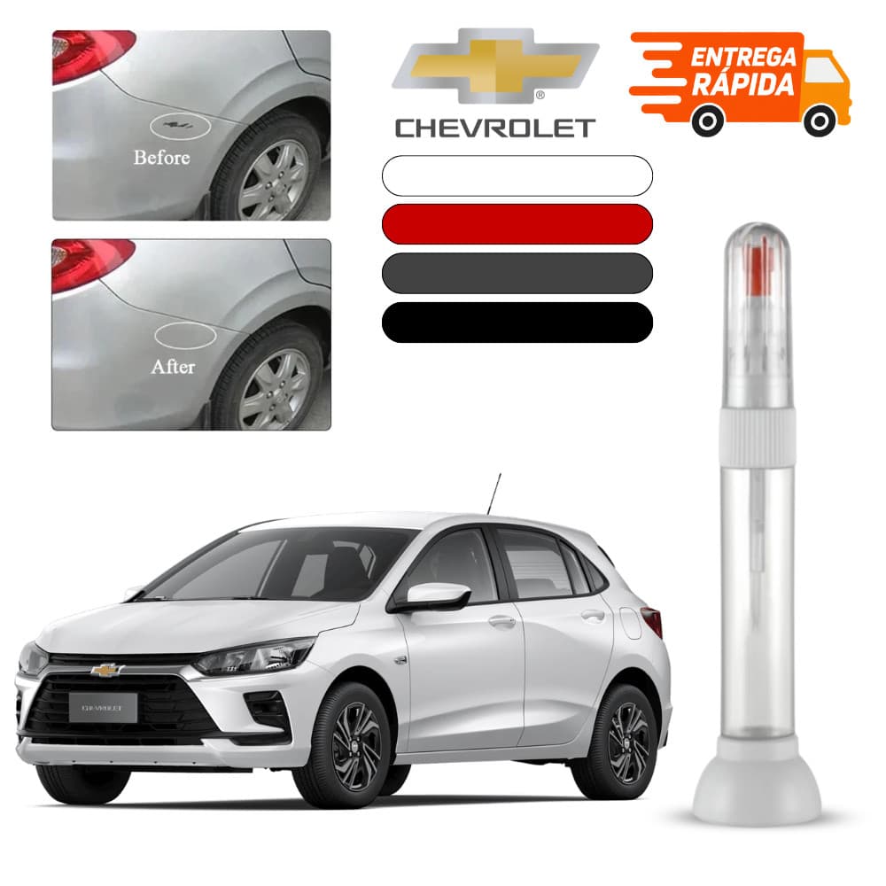 Chevrolet Onix Caneta Retoque Automotiva Pintura Reparo Tira Risco Arranhão