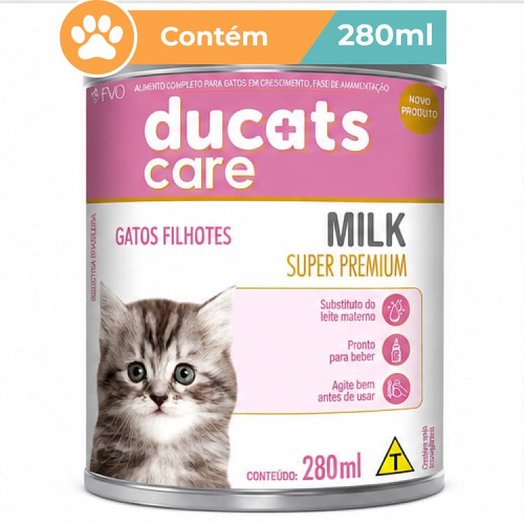Suplemento Ducats Milk Gatos Filhotes 280ml FVO