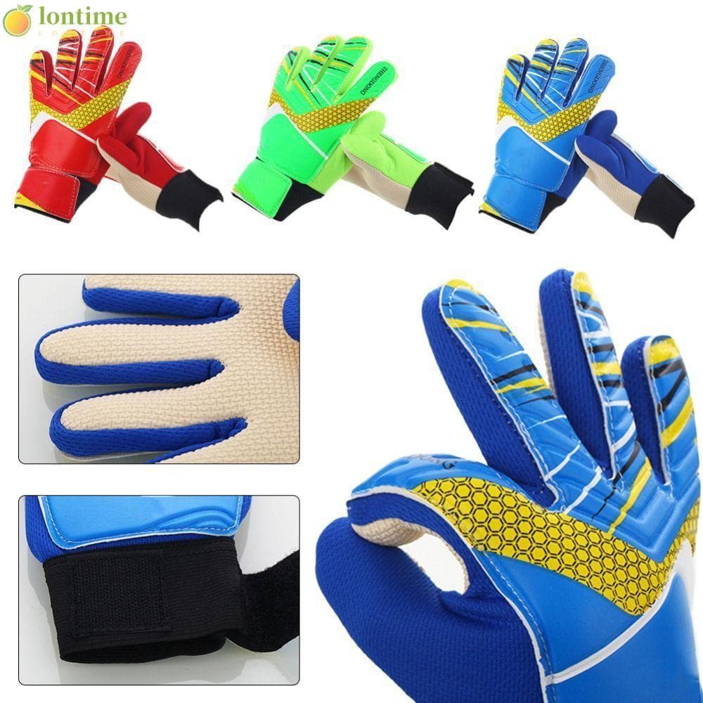 Luvas De Goleiro De Futebol Infantil LONTIME , Luva Com Proteção Completa Espessada Para Dedos