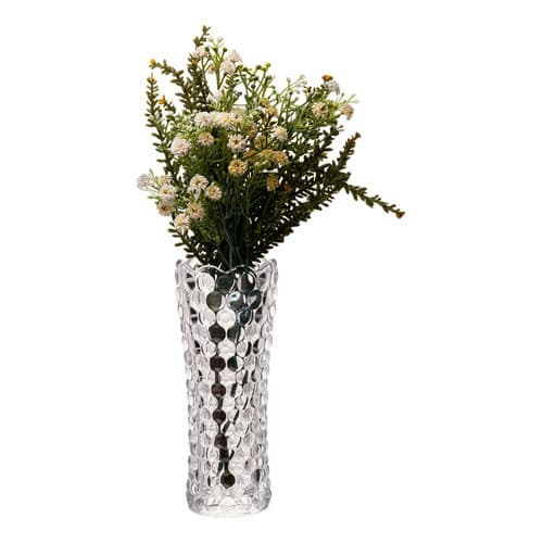Vaso Decorativo 18cm Vidro Resistente Bubble Estilo Europeu Transparente Bubble