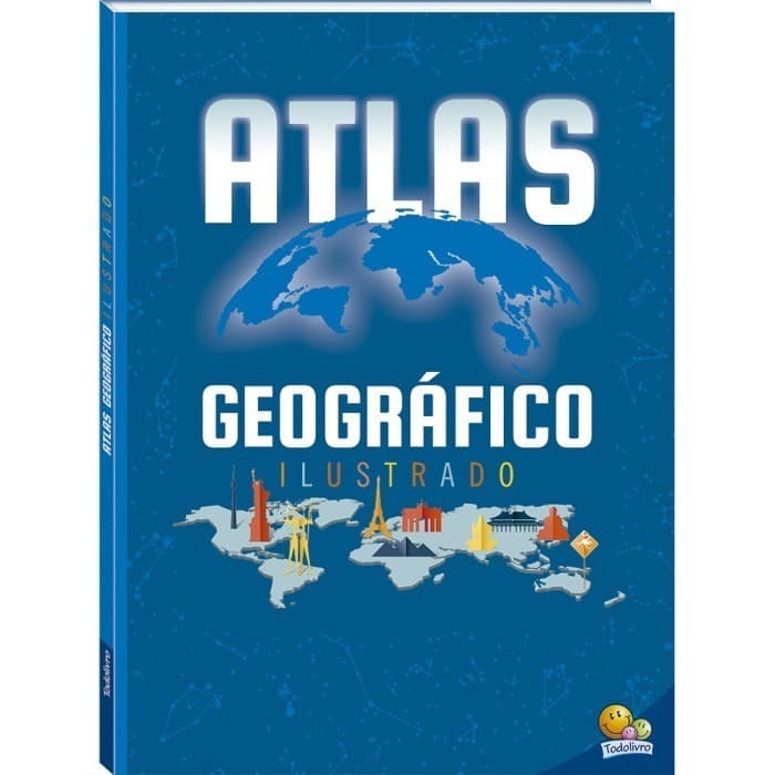 Atlas Geográfico Ilustrado TodoLivro Geografia Mapas Países e Continentes