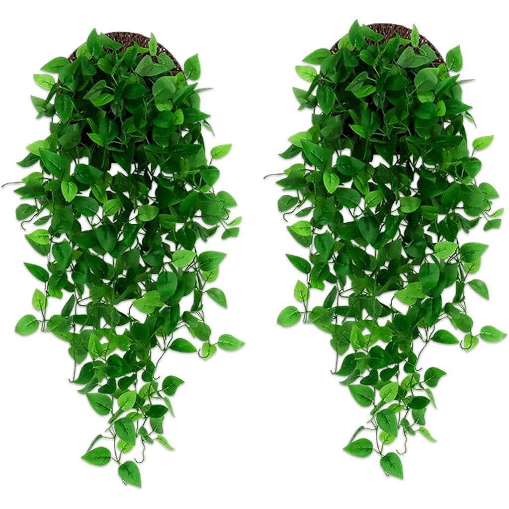 Plantas Suspensas Artificiais, 2 Peças de Plantas Suspensas Artificiais, Plantas Artificiais de Folhagem para Decoração