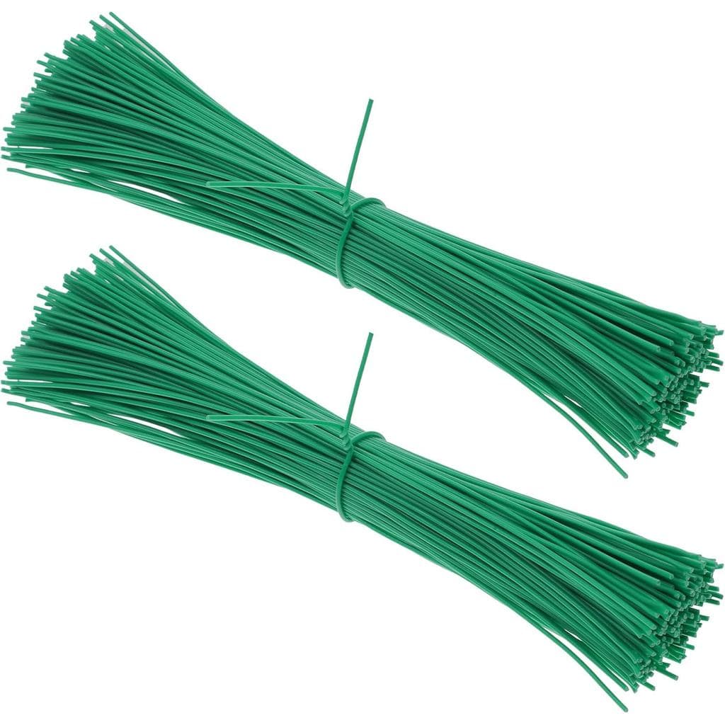 200 Peças de Laços de Arame de 6 Polegadas para Sacos Plásticos, Laços de Jardim para Plantas, Laços Redondos para Pães,