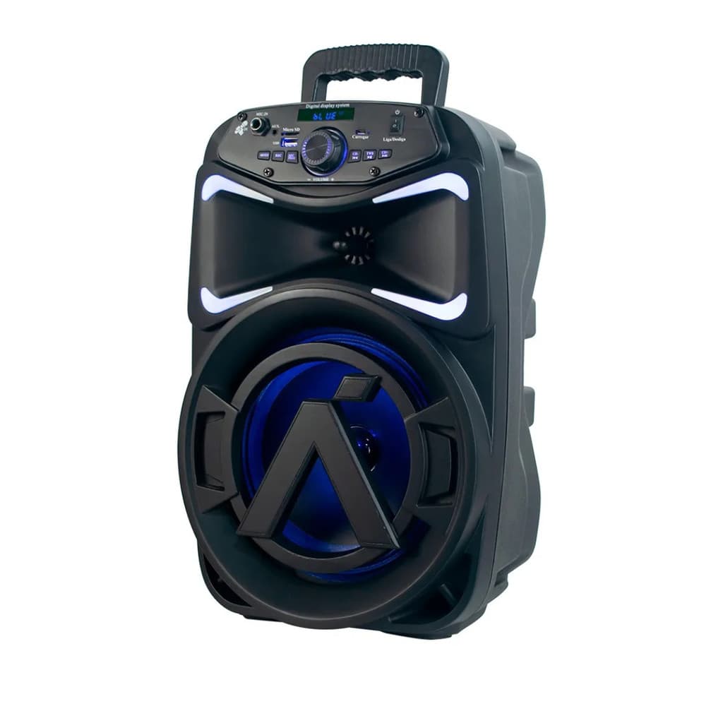 Caixa de Som Amplificada Bluetooth 8 250W Potente com USB e Entrada para Microfone