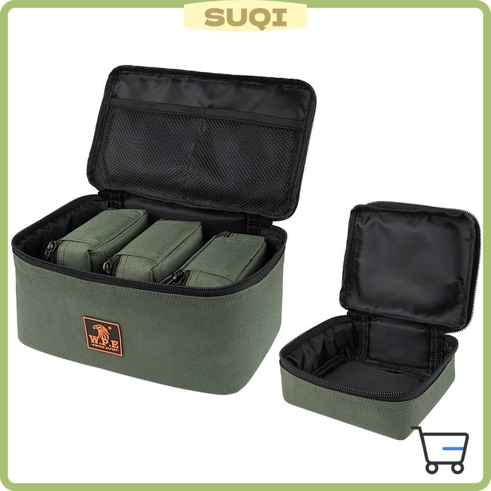 Bolsa De Armazenamento Para Isca De Pesca SUQI , Fecho Com Zíper 4 Bolsas Pequenas , Equipamento , À Prova D'água