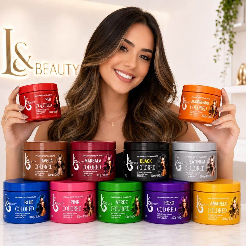 Máscara Capilar Matizadora Tonalizante Super Pigmentação - L&Beauty 300G
